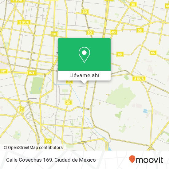 Mapa de Calle Cosechas 169