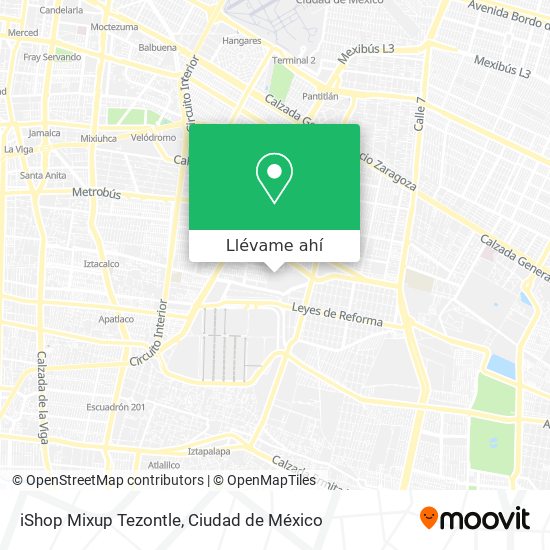 Mapa de iShop Mixup Tezontle