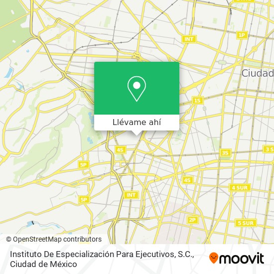 Mapa de Instituto De Especialización Para Ejecutivos, S.C.