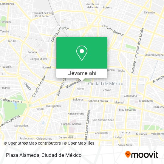 Mapa de Plaza Alameda