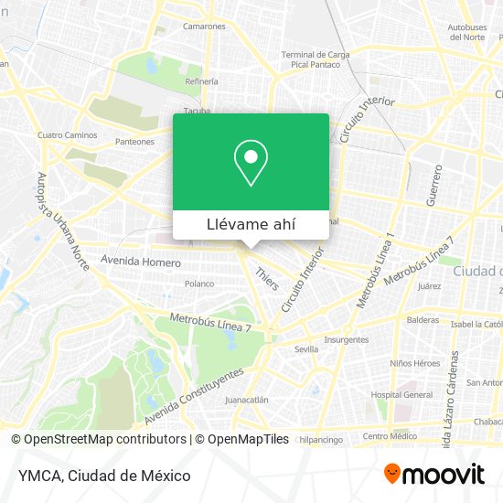 Mapa de YMCA