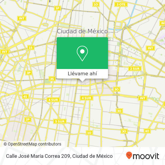 Mapa de Calle José María Correa 209