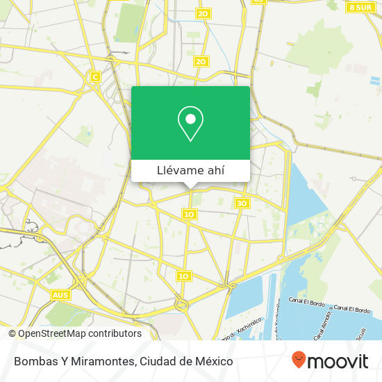 Mapa de Bombas Y Miramontes