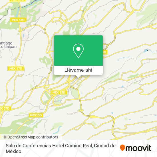 Mapa de Sala de Conferencias Hotel Camino Real