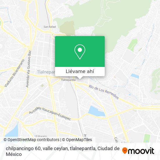 Mapa de chilpancingo 60, valle ceylan, tlalnepantla