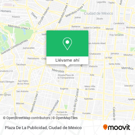 Mapa de Plaza De La Publicidad