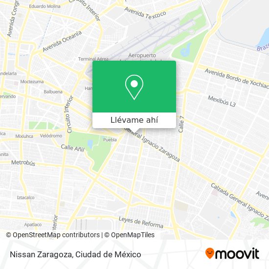 Mapa de Nissan Zaragoza