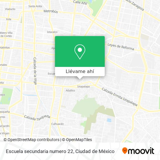 Mapa de Escuela secundaria numero 22