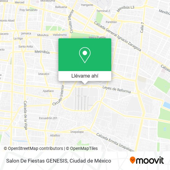 Mapa de Salon De Fiestas GENESIS