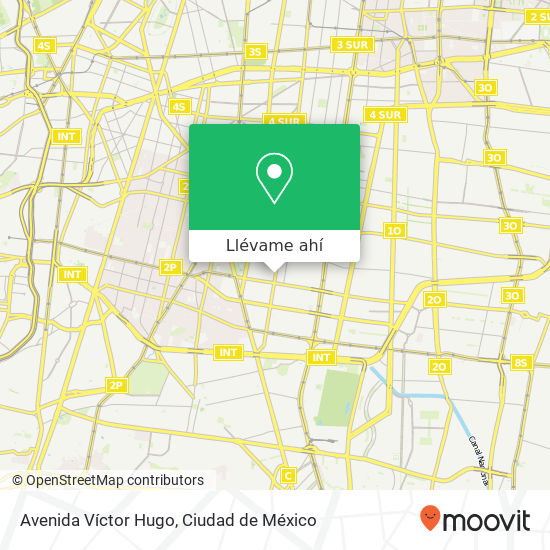 Mapa de Avenida Víctor Hugo