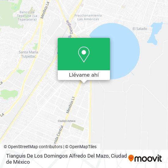 Mapa de Tianguis De Los Domingos Alfredo Del Mazo