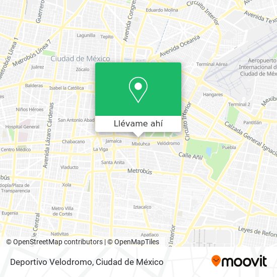 Mapa de Deportivo Velodromo