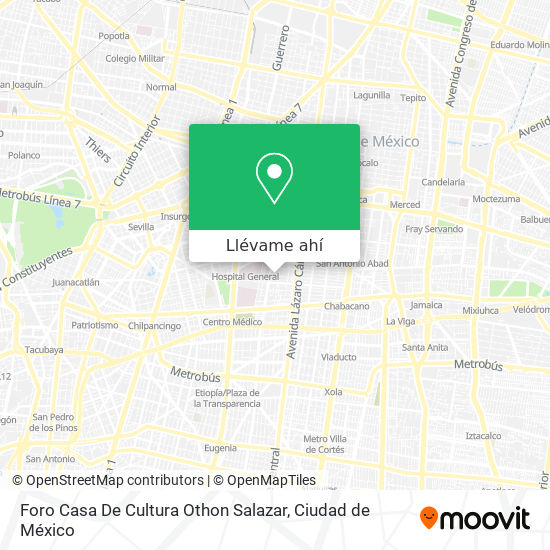 Mapa de Foro Casa De Cultura Othon Salazar