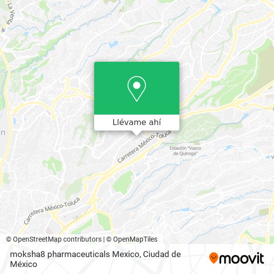 Mapa de moksha8 pharmaceuticals Mexico