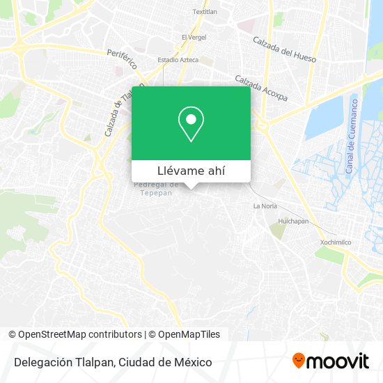 Mapa de Delegación Tlalpan