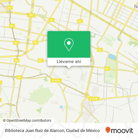 Mapa de Biblioteca Juan Ruiz de Alarcon