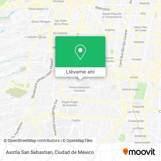 Mapa de Axotla San Sebastian