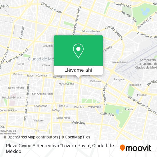 Mapa de Plaza Civica Y Recreativa "Lazaro Pavia"