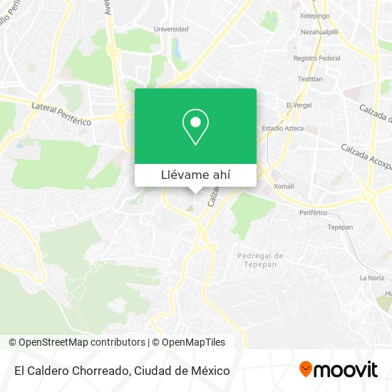 Cómo llegar a El Caldero Chorreado en Alvaro Obregón en Autobús, Tren o  Metro?