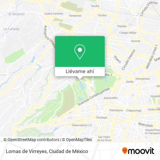 Mapa de Lomas de Virreyes