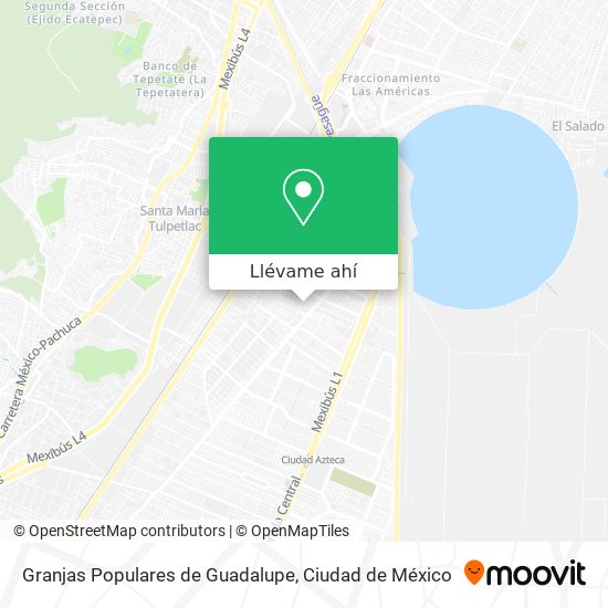 Mapa de Granjas Populares de Guadalupe