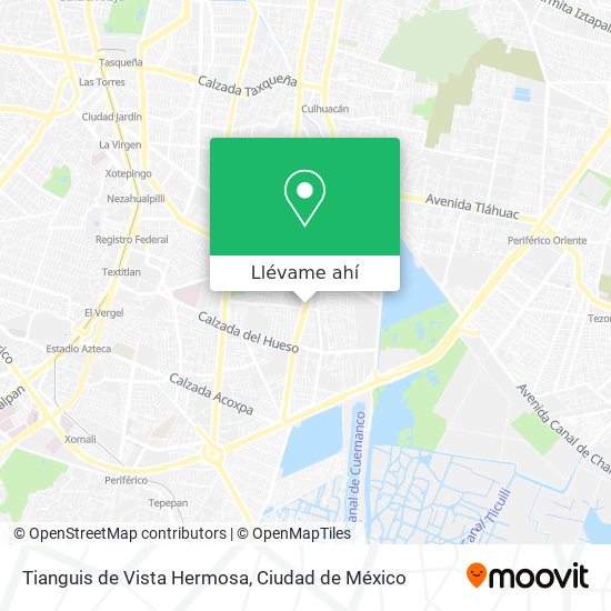 Mapa de Tianguis de Vista Hermosa