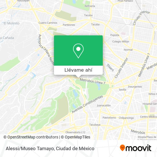 Cómo llegar a Alessi/Museo Tamayo en Naucalpan De Juárez en Autobús?