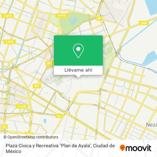 Mapa de Plaza Civica y Recreativa "Plan de Ayala"