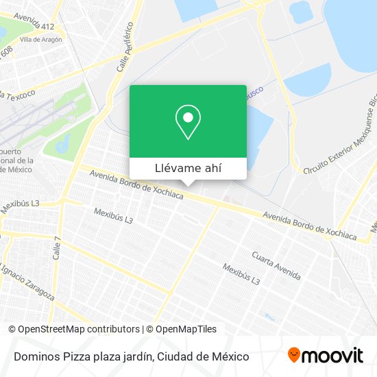 Mapa de Dominos Pizza plaza jardín