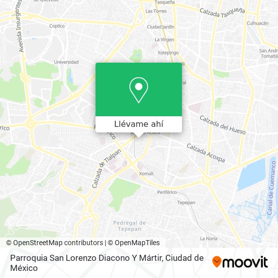 Cómo llegar a Parroquia San Lorenzo Diacono Y Mártir en Alvaro Obregón en  Autobús o Tren?