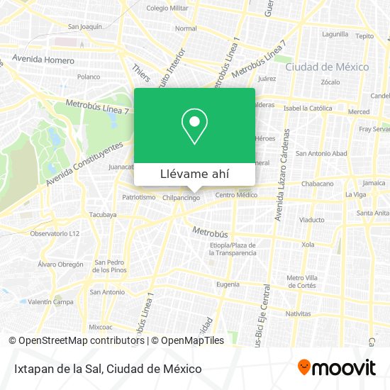 Cómo llegar a Ixtapan de la Sal en Miguel Hidalgo en Autobús o Metro?