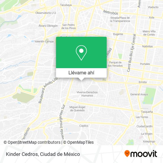 Mapa de Kinder Cedros