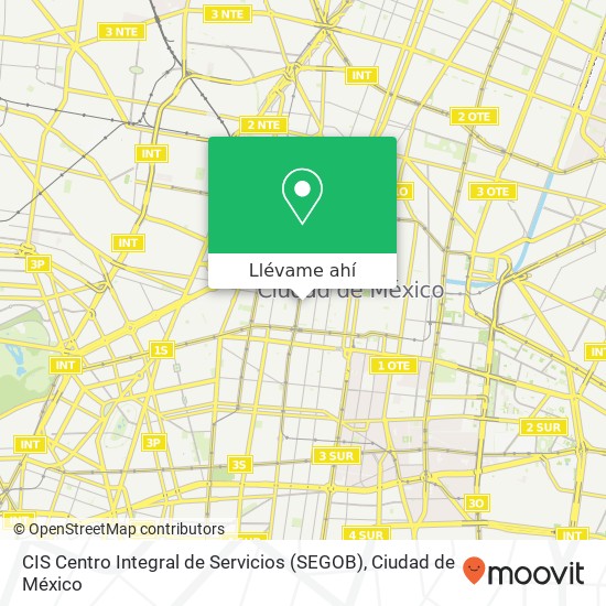 Mapa de CIS Centro Integral de Servicios (SEGOB)