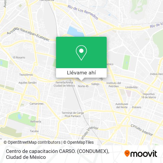 Mapa de Centro de capacitación CARSO. (CONDUMEX)