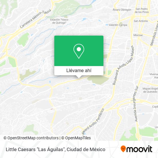 Mapa de Little Caesars "Las Águilas"