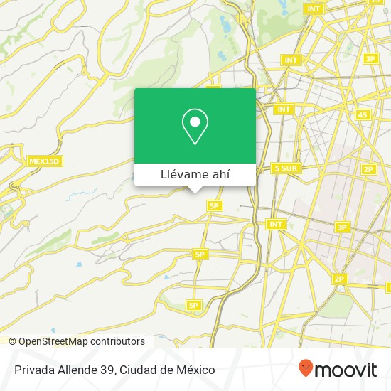 Mapa de Privada Allende 39