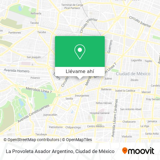 Mapa de La Provoleta Asador Argentino