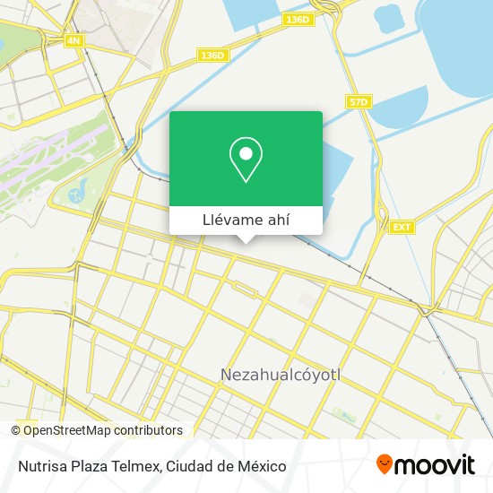Mapa de Nutrisa Plaza Telmex