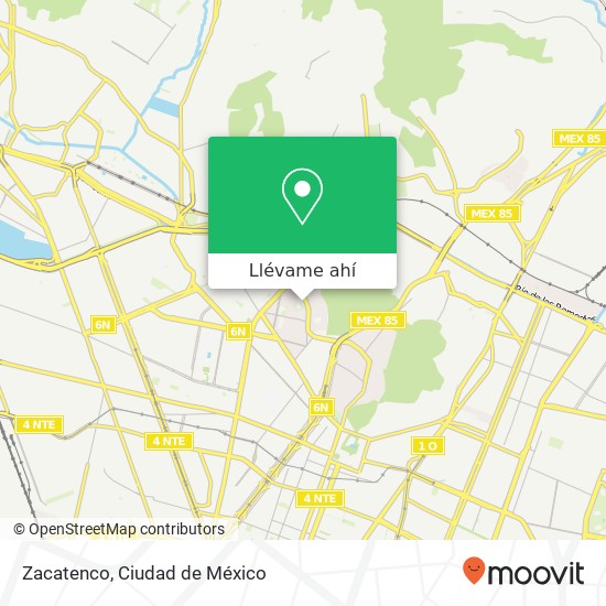 Mapa de Zacatenco