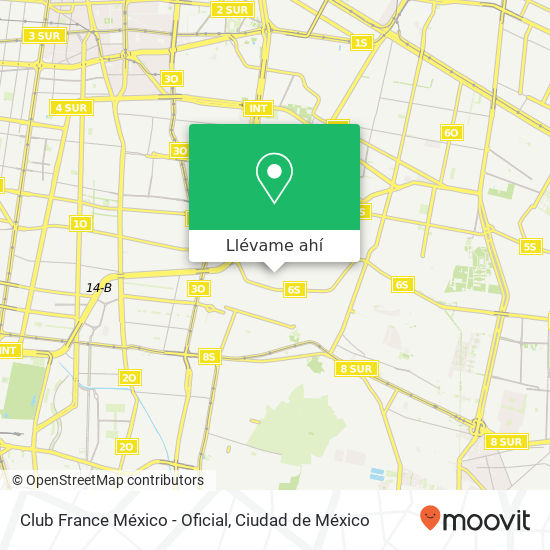 Mapa de Club France México - Oficial