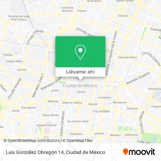 Mapa de Luis González Obregón 14