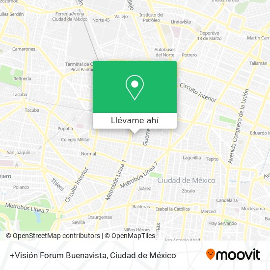 Mapa de +Visión Forum Buenavista
