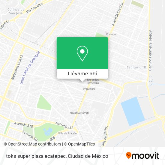 Mapa de toks super plaza ecatepec