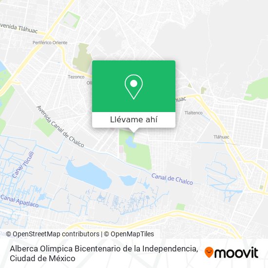 Mapa de Alberca Olimpica Bicentenario de la Independencia