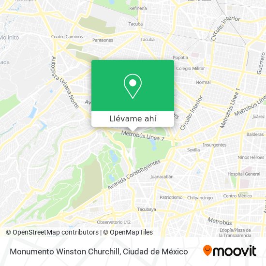Mapa de Monumento Winston Churchill