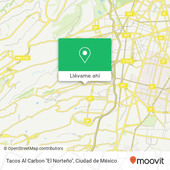 Mapa de Tacos Al Carbon "El Norteño"