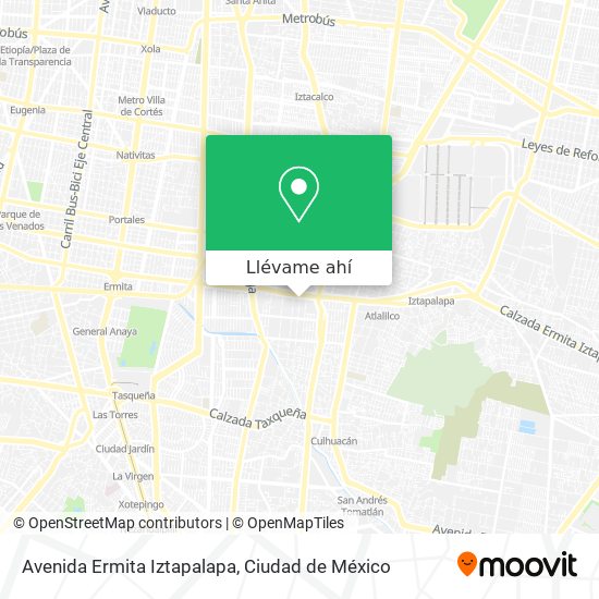 Cómo llegar a Avenida Ermita Iztapalapa en Benito Juárez en Autobús o Metro?