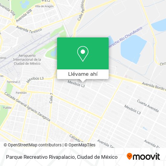 Mapa de Parque Recreativo Rivapalacio