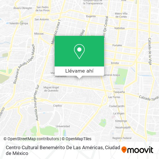 Mapa de Centro Cultural Benemérito De Las Américas