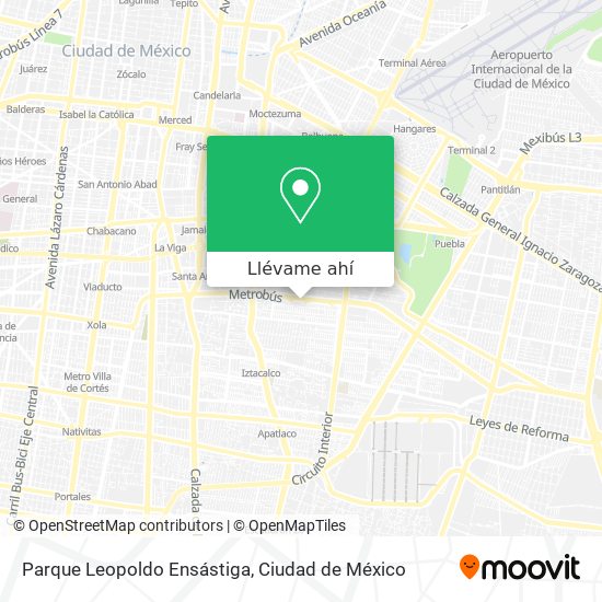 Mapa de Parque Leopoldo Ensástiga